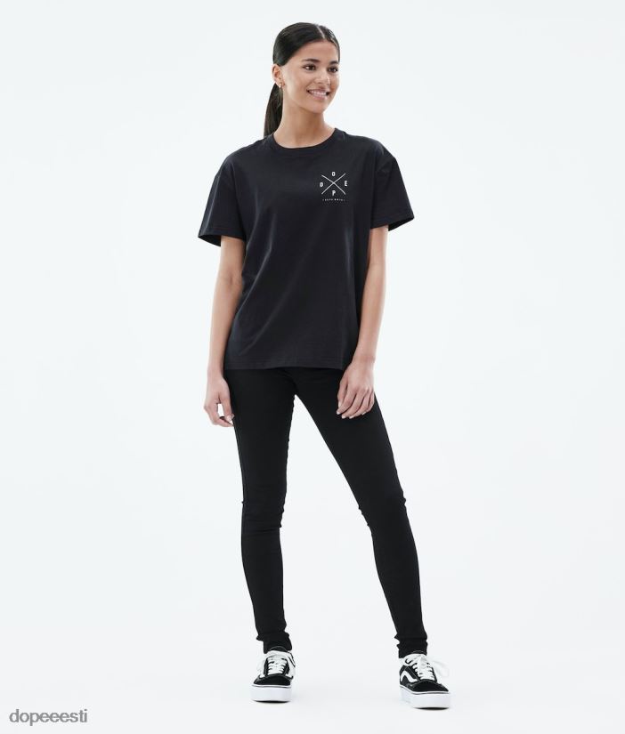 Dope Riided - naised tavaline t-särk Dope 2x-up must B62VTF881 - Image 5