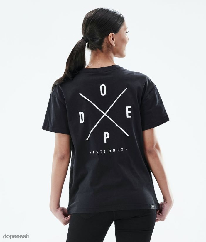Dope Riided - naised tavaline t-särk Dope 2x-up must B62VTF881 - Image 1