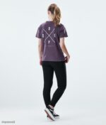 Dope Riided - naised tavaline t-särk Dope 2x-up pleekinud viinamari B62VTF895 - Image 9
