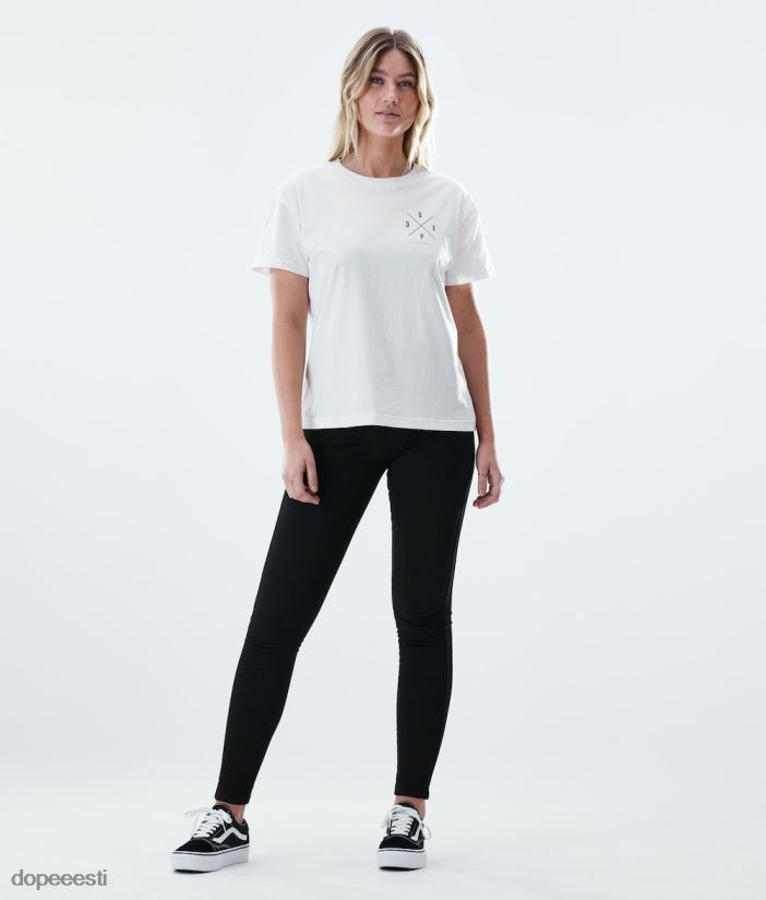Dope Riided - naised tavaline t-särk Dope 2x-up valge B62VTF877 - Image 3