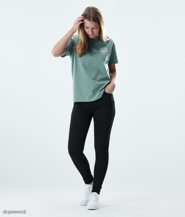 Dope Riided - naised tavaline t-särk Dope nokk pleekinud roheliseks B62VTF878 - Image 9