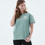Dope Riided - naised tavaline t-särk Dope palm pleekinud roheliseks B62VTF898