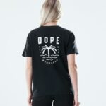 Dope Riided - naised tavaline t-särk Dope peopesa must B62VTF887