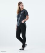 Dope Riided - naised tavaline t-särk Dope peopesa pleegitatud mustaks B62VTF885 - Image 3