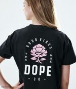 Dope Riided - naised tavaline t-särk Dope roosa must B62VTF880 - Image 2