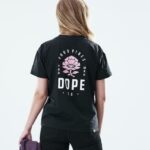 Dope Riided - naised tavaline t-särk Dope roosa must B62VTF880