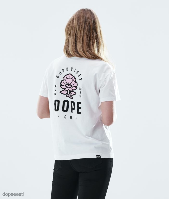dope_riided_naised_tavaline_t_sark_dope_roosa_valge_b62vtf879.jpg Dope Riided - naised tavaline t-särk Dope roosa valge B62VTF879 - Image 1