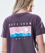 Dope Riided - naised tavaline t-särk Dope vahemik pleekinud viinamari B62VTF882 - Image 6
