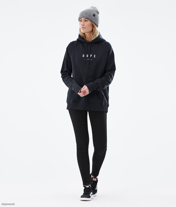 Dope Riided - naised tavaline w kapuuts Dope tipp must B62VTF850 - Image 5