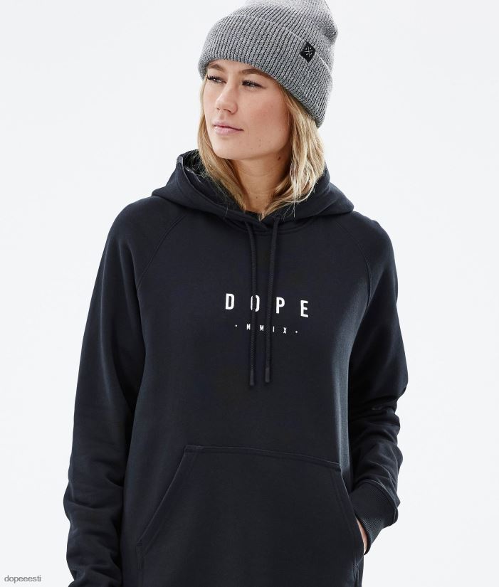 Dope Riided - naised tavaline w kapuuts Dope tipp must B62VTF850 - Image 7