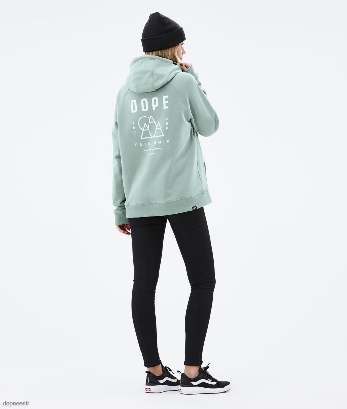 Dope Riided - naised tavaline w kapuuts Dope tippkohtumine tuhmunud roheline B62VTF862 - Image 4