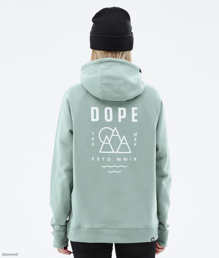 Dope Riided - naised tavaline w kapuuts Dope tippkohtumine tuhmunud roheline B62VTF862 - Image 1