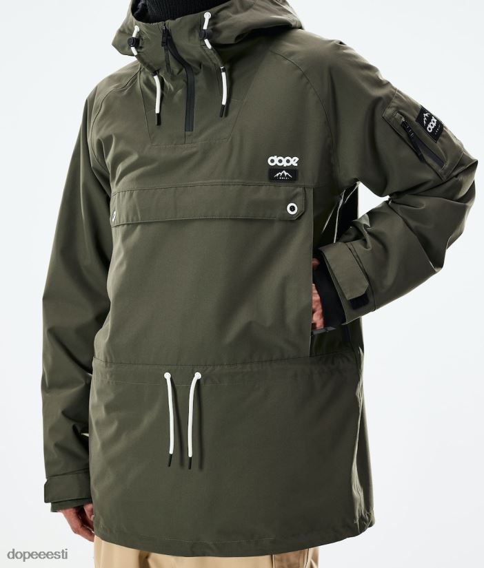 Dope Snow Eesti - mehed annok 2021 lumelaua jope Dope oliiviroheline B62VTF82 - Image 11