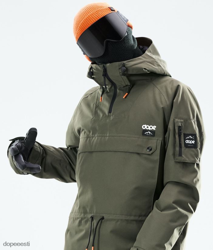 Dope Snow Eesti - mehed annok 2021 lumelaua jope Dope oliiviroheline/must B62VTF145 - Image 3