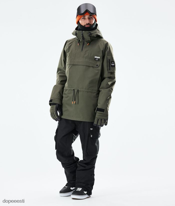 Dope Snow Eesti - mehed annok 2021 lumelaua jope Dope oliiviroheline/must B62VTF145 - Image 6