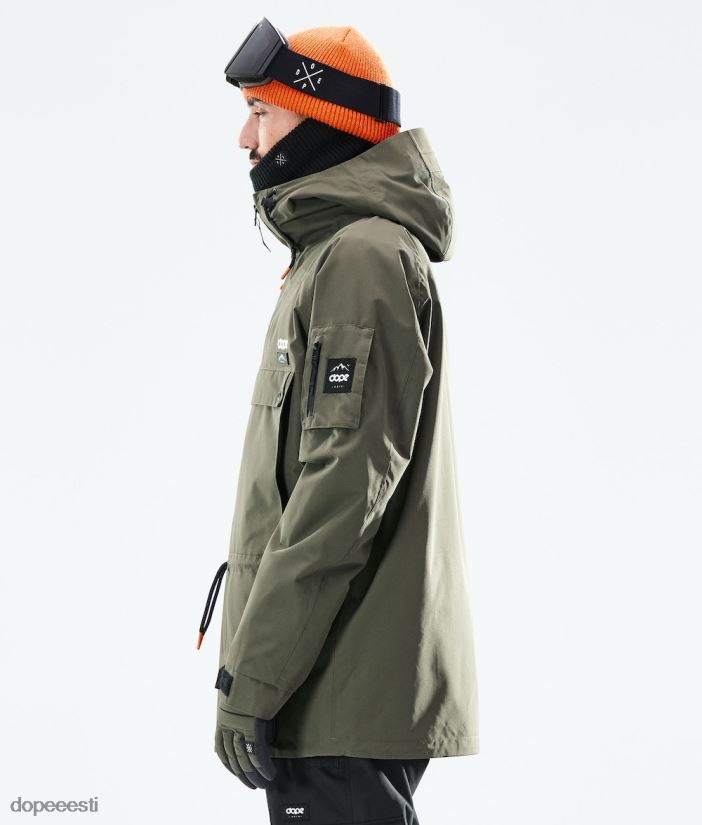 Dope Snow Eesti - mehed annok 2021 lumelaua jope Dope oliiviroheline/must B62VTF145 - Image 9