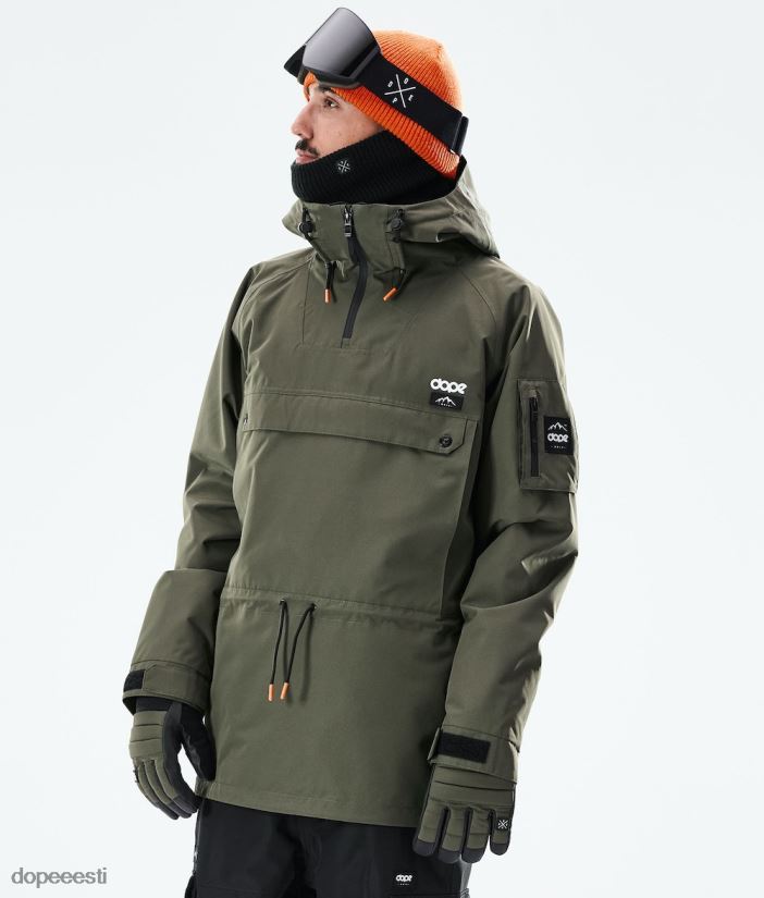 Dope Snow Eesti - mehed annok 2021 lumelaua jope Dope oliiviroheline/must B62VTF145 - Image 1
