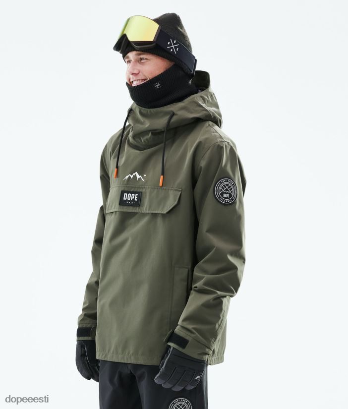 Dope Snow Eesti - mehed blizzard 2021 lumelaua jope Dope oliiviroheline B62VTF133 - Image 1