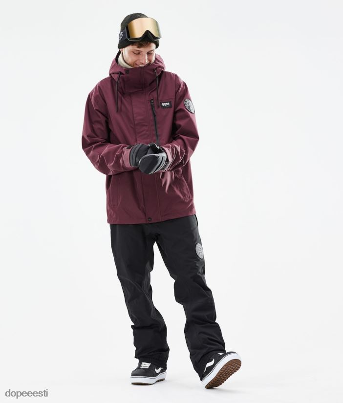 Dope Snow Eesti - mehed Blizzard täistõmblukuga 2021 lumelaua jope Dope Burgundia B62VTF140 - Image 5