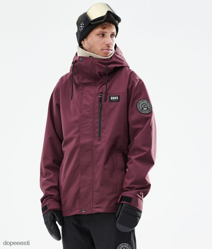 Dope Snow Eesti - mehed Blizzard täistõmblukuga 2021 lumelaua jope Dope Burgundia B62VTF140 - Image 1