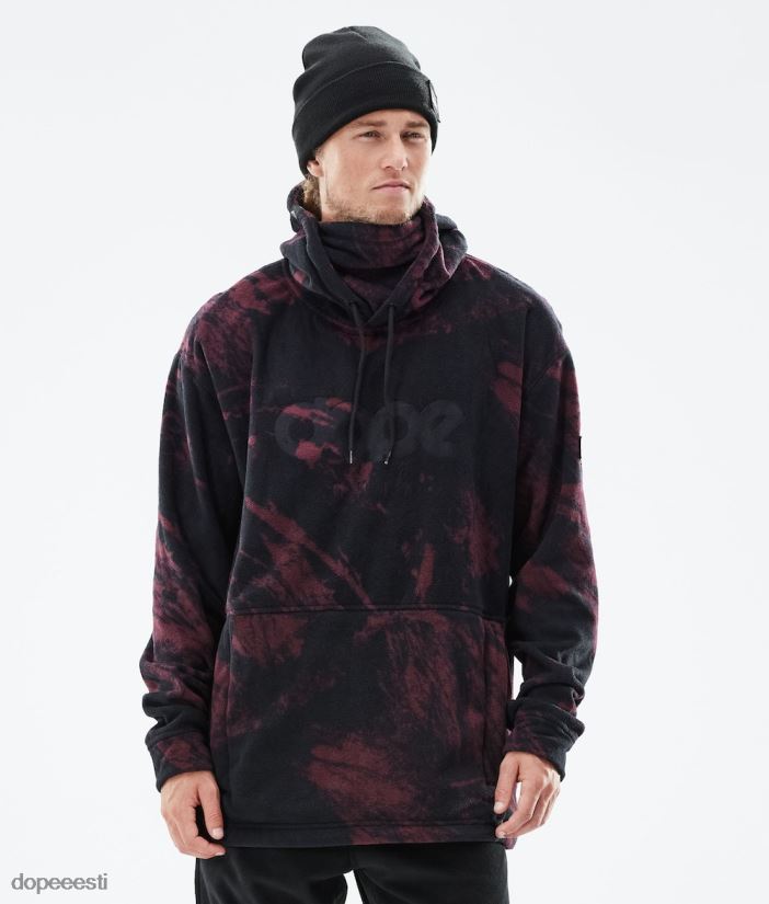 Dope Snow Eesti - mehed hubane ii 2021 fliisist kapuuts Dope värvige Burgundia B62VTF315 - Image 1