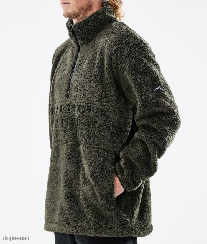 Dope Snow Eesti - mehed kuhjaga 2021 fliis kampsun Dope oliiviroheline B62VTF328 - Image 2