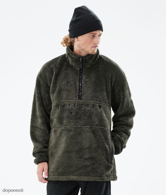 Dope Snow Eesti - mehed kuhjaga 2021 fliis kampsun Dope oliiviroheline B62VTF328 - Image 1