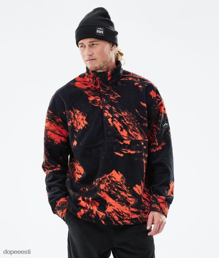 Dope Snow Eesti - mehed mugav 2021. aasta fliiskampsun Dope värvi oranž B62VTF329 - Image 1