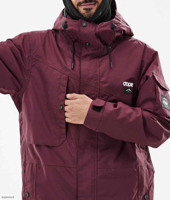 Dope Snow Eesti - mehed osav lumelaua jope Dope don Burgundia B62VTF33 - Image 11
