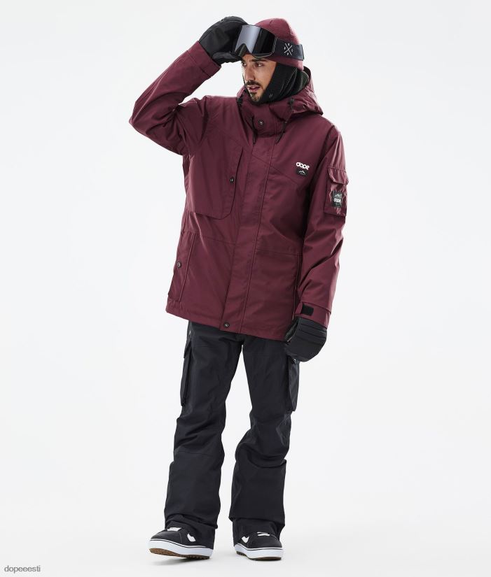 Dope Snow Eesti - mehed osav lumelaua jope Dope don Burgundia B62VTF33 - Image 3