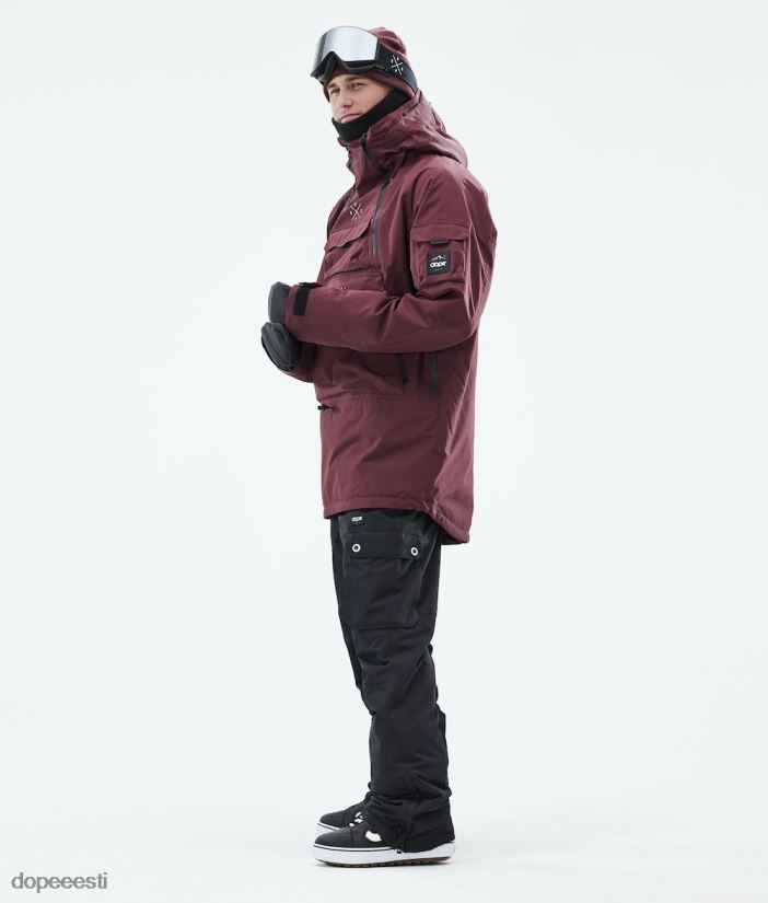 Dope Snow Eesti - mehed sarnane 2019 lumelaua jope Dope Burgundia B62VTF136 - Image 3