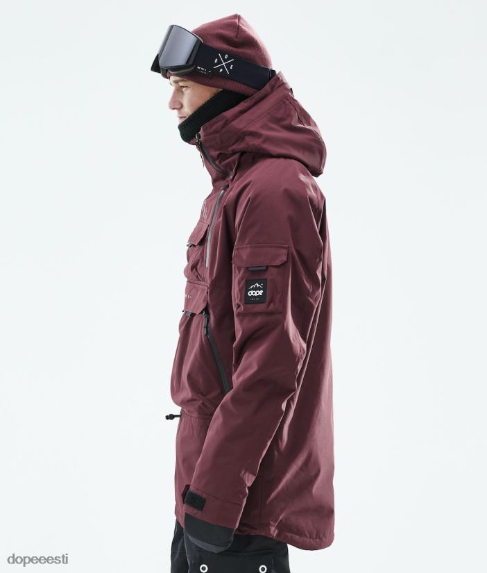 Dope Snow Eesti - mehed sarnane 2019 lumelaua jope Dope Burgundia B62VTF136 - Image 5