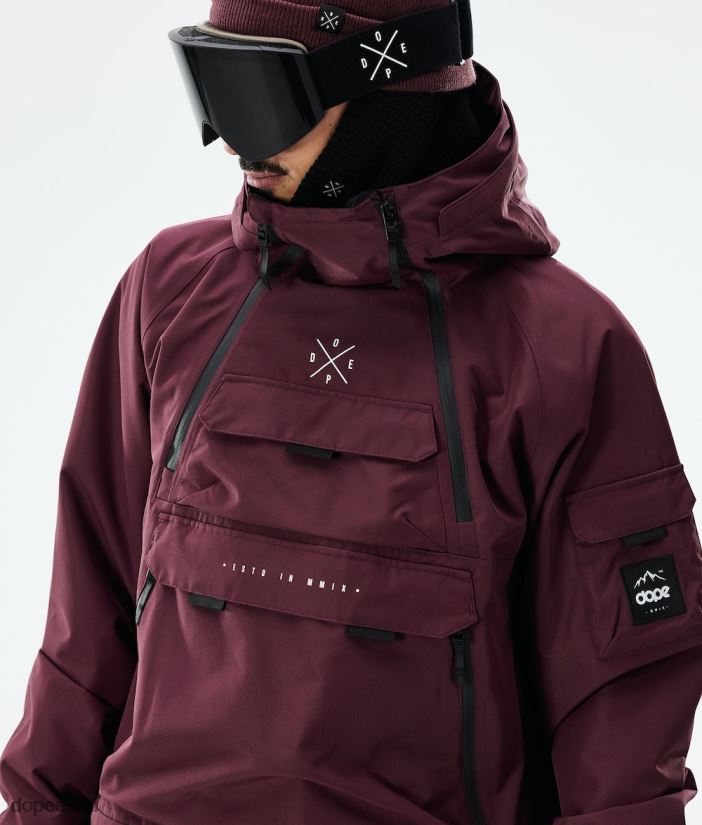 Dope Snow Eesti - mehed sarnane 2021 lumelaua jope Dope Burgundia B62VTF129 - Image 3