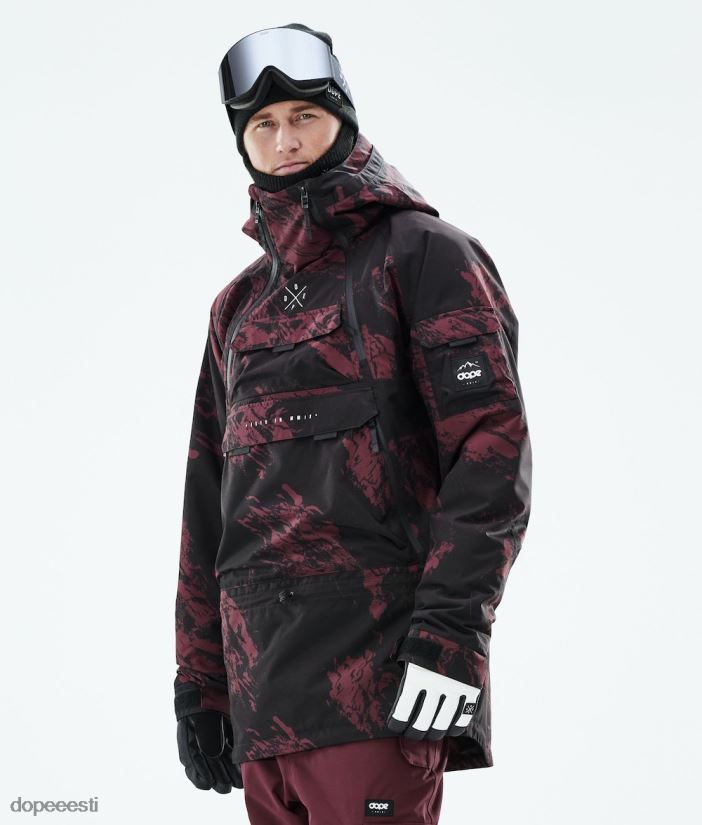Dope Snow Eesti - mehed sarnane 2021 lumelaua jope Dope värvige Burgundia B62VTF52 - Image 1