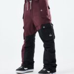 Dope Snow Eesti - mehed vilunud 2021. aasta lumelauapüksid Dope Burgundia/must B62VTF207