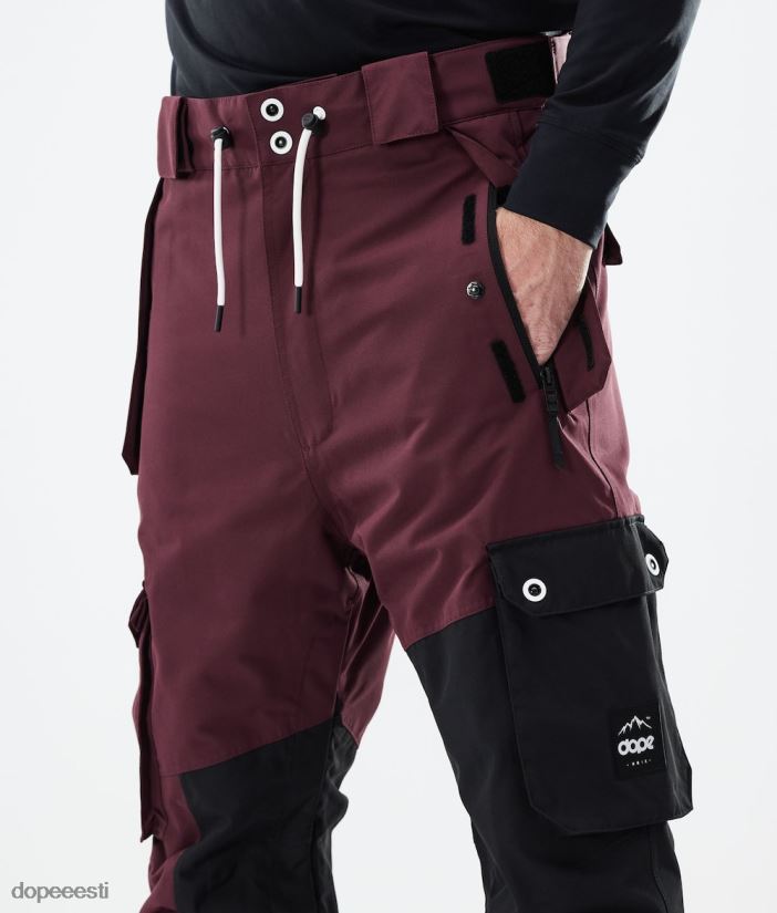 Dope Snow Eesti - mehed vilunud 2021. aasta lumelauapüksid Dope Burgundia/must B62VTF207 - Image 4