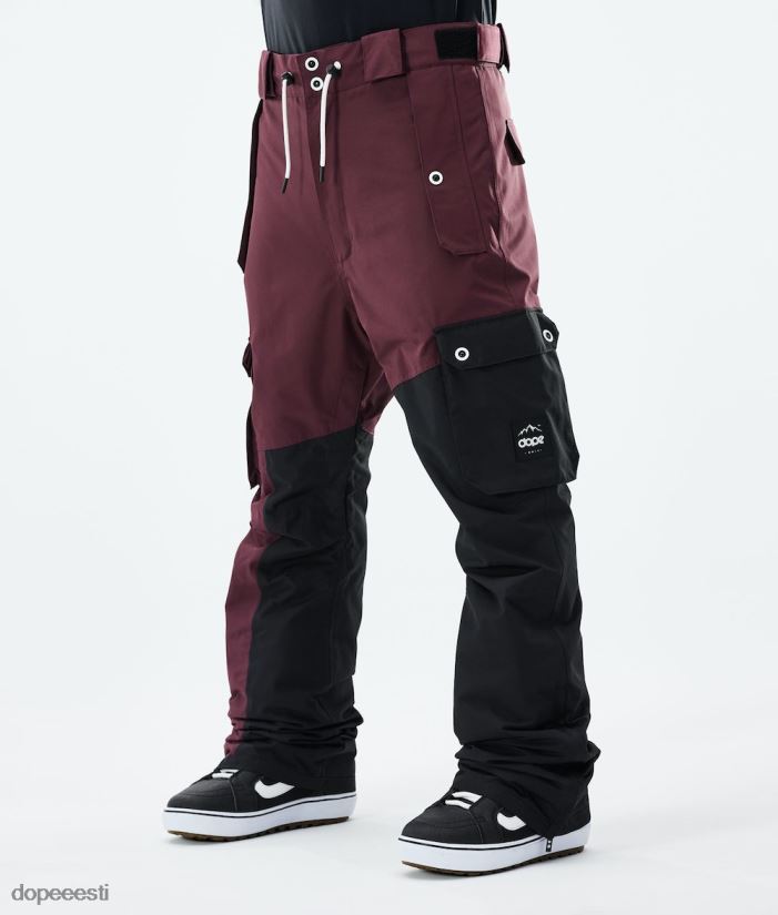Dope Snow Eesti - mehed vilunud 2021. aasta lumelauapüksid Dope Burgundia/must B62VTF207 - Image 1