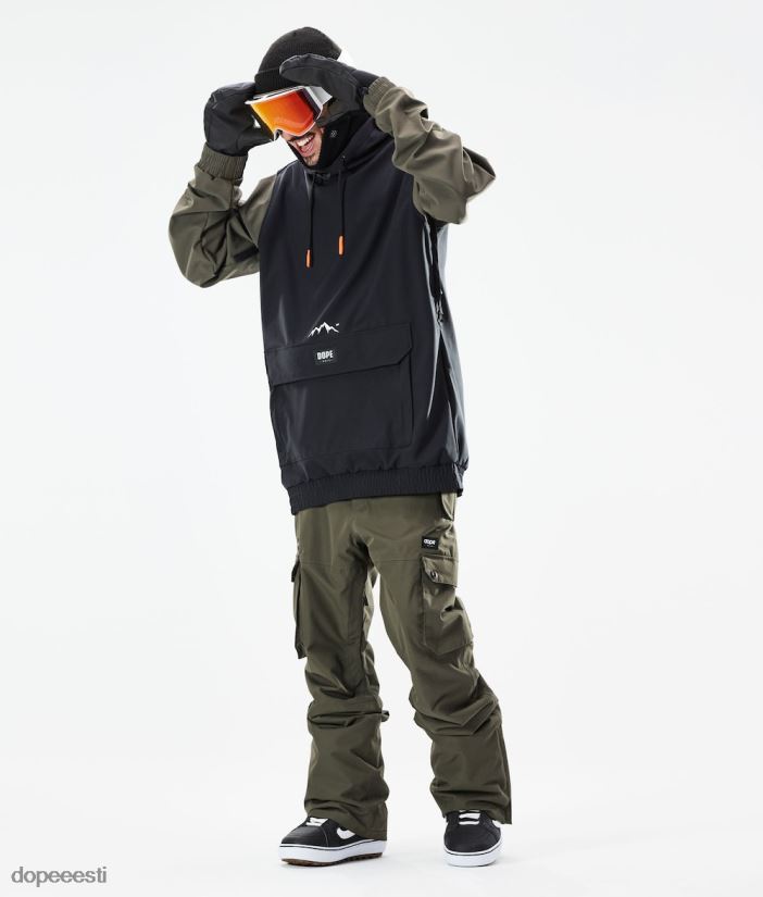 Dope Snow Eesti - mehed wylie lumelaua jope Dope plaaster must/oliivroheline B62VTF87 - Image 4
