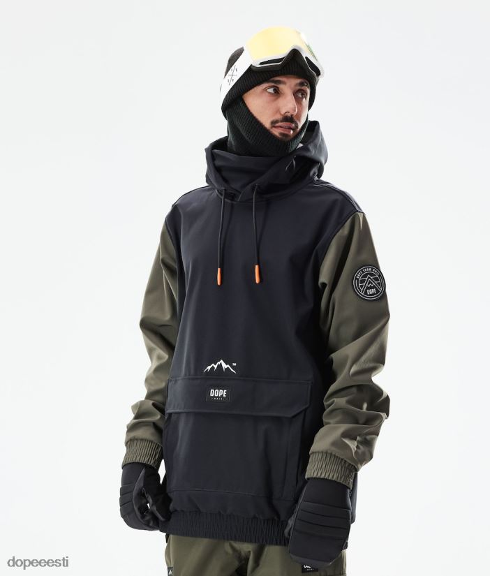 Dope Snow Eesti - mehed wylie lumelaua jope Dope plaaster must/oliivroheline B62VTF87 - Image 1