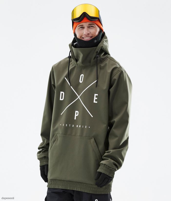 Dope Snow Eesti - mehed Yeti lumelaua jope Dope 2x-up oliiviroheline B62VTF38 - Image 1