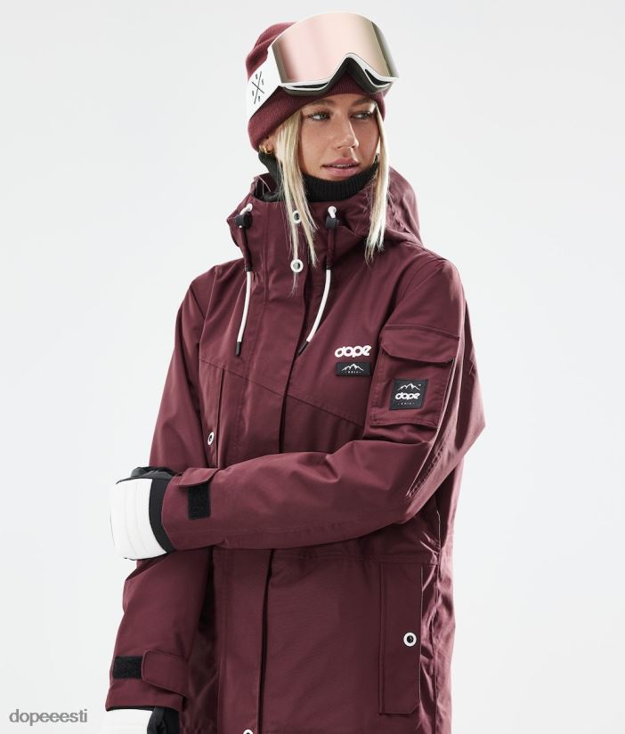 Dope Snow Eesti - naised adept w 2021 lumelaua jope Dope Burgundia B62VTF571 - Image 6
