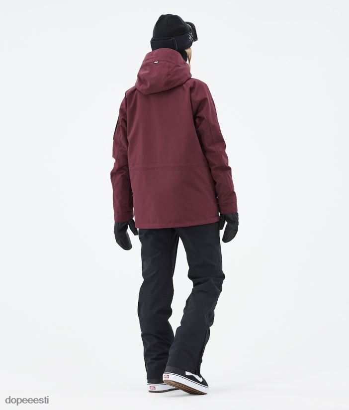 Dope Snow Eesti - naised annok w 2021 lumelaua jope Dope Burgundia B62VTF586 - Image 4