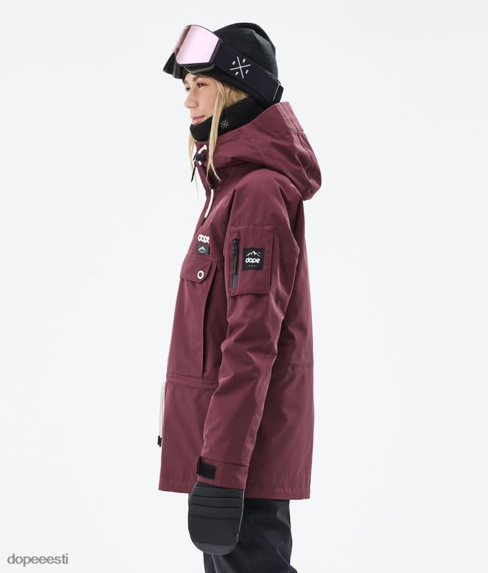 Dope Snow Eesti - naised annok w 2021 lumelaua jope Dope Burgundia B62VTF586 - Image 5