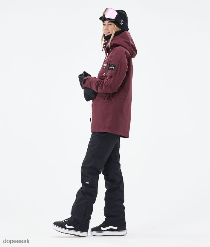 Dope Snow Eesti - naised annok w 2021 lumelaua jope Dope Burgundia B62VTF586 - Image 10
