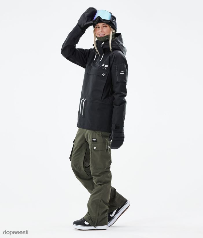 Dope Snow Eesti - naised annok w 2021 lumelaua jope Dope must B62VTF593 - Image 3