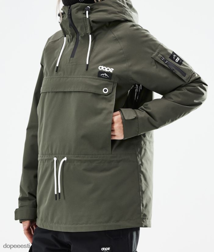 Dope Snow Eesti - naised annok w 2021 lumelaua jope Dope oliiviroheline B62VTF657 - Image 11