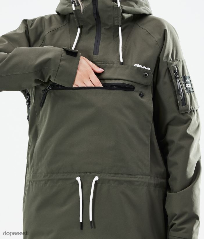 Dope Snow Eesti - naised annok w 2021 lumelaua jope Dope oliiviroheline B62VTF657 - Image 12
