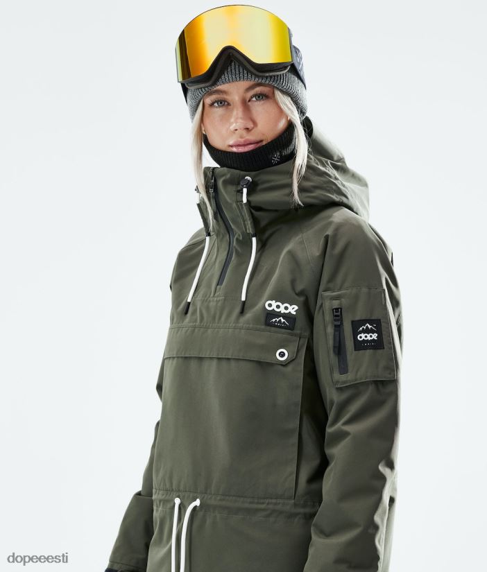Dope Snow Eesti - naised annok w 2021 lumelaua jope Dope oliiviroheline B62VTF657 - Image 5