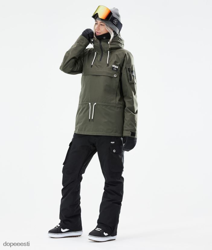 Dope Snow Eesti - naised annok w 2021 lumelaua jope Dope oliiviroheline B62VTF657 - Image 6