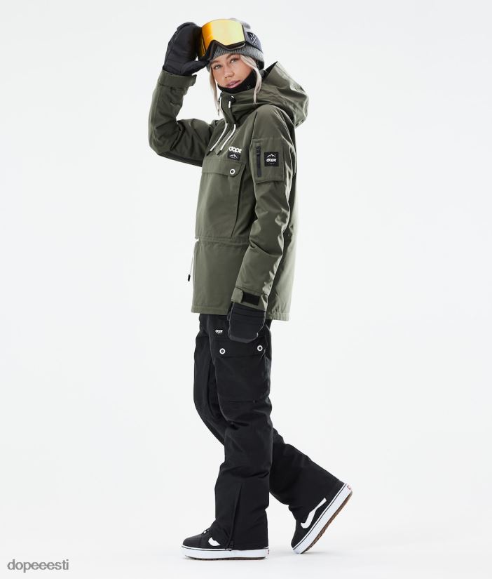 Dope Snow Eesti - naised annok w 2021 lumelaua jope Dope oliiviroheline B62VTF657 - Image 7